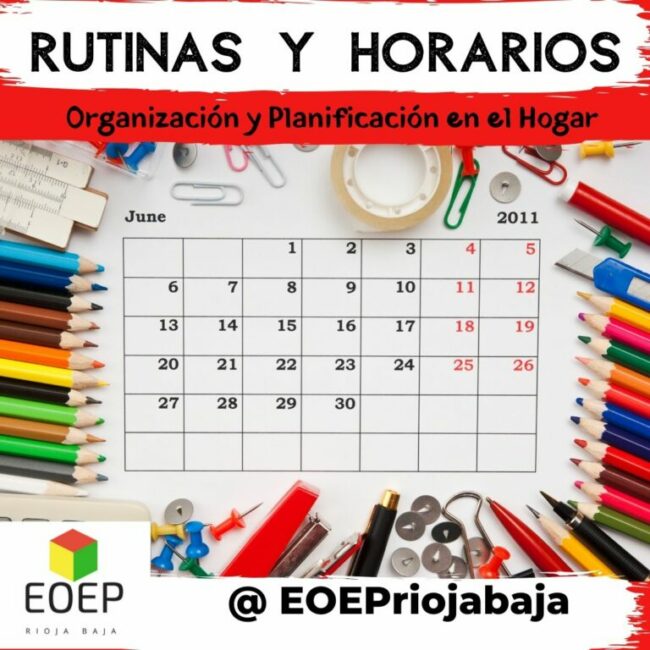 RUTINAS Y HORARIOS. PLAN DIARIO - Equipo de Orientación Educativa y  Psicopedagógica de La Rioja Baja